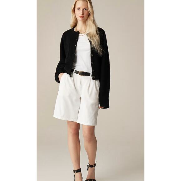 J. Crew Pants - J Crew 9" Pleated Heritage Chino Shorts 2 White NWT CI581 J.Crew Travel Resort